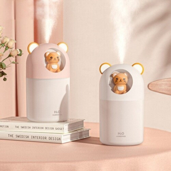 KC인증 미니 USB 휴대용 저소음 무드등 가습기 KK757, 색상/화이트