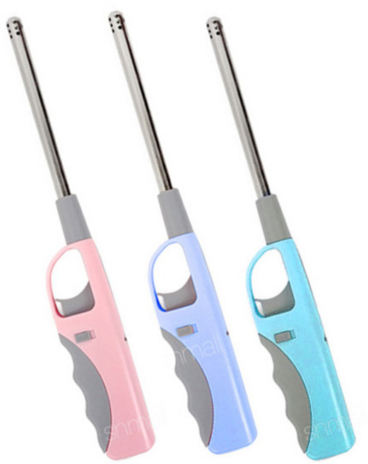 에스앤몰 업소용 가스 점화기 식당 주방 초 캔들 롱 라이터 불총, 혼합색상, 3개