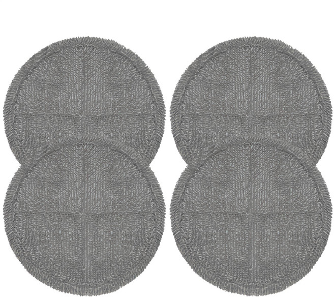 물걸레청소기 전기종 호환 극세사 걸레 회색 22cm, 4개