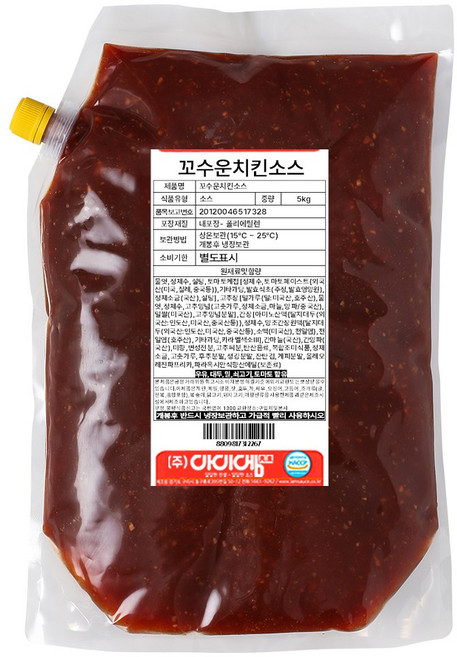 아이엠소스 꼬수운치킨소스 통닭양념-순한맛 (당일발송보장), 5kg, 1개