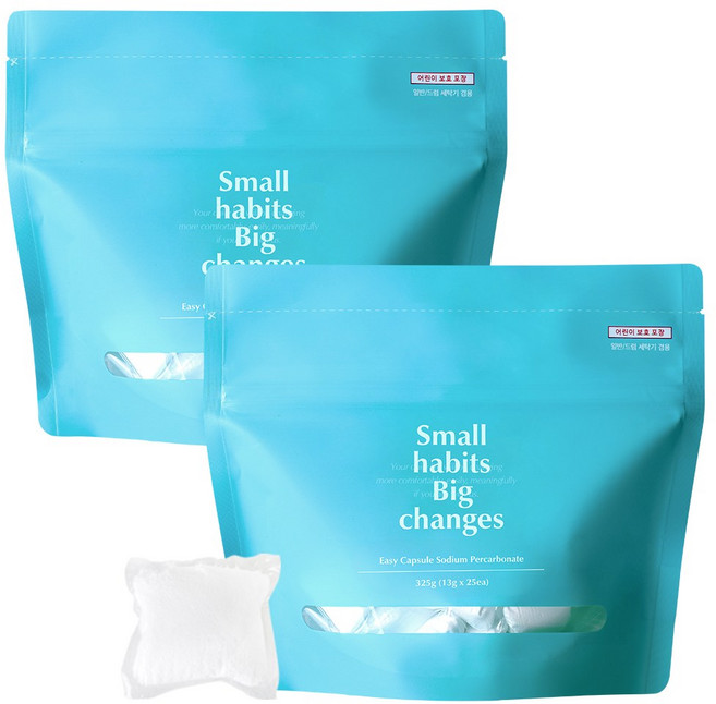 소소이지 캡슐 과탄산소다 표백제, 325g, 2개