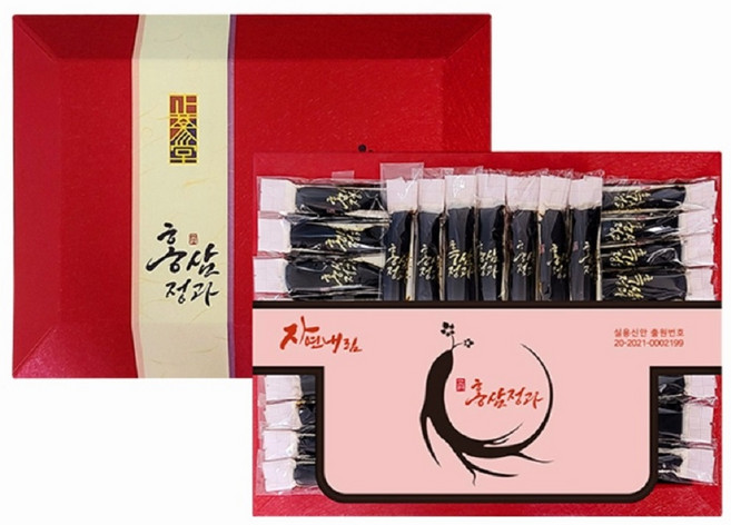 풍기 홍삼 정과 절편 추석 설날 명절 선물세트 인삼 가격 단체선물, 1.2kg, 1개
