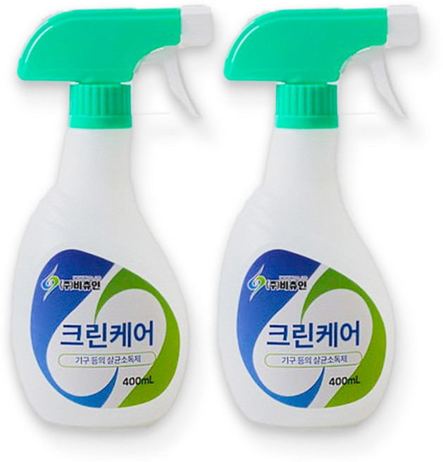 비츄인 크린케어 400ml 기구 등의 살균소독제, 2개