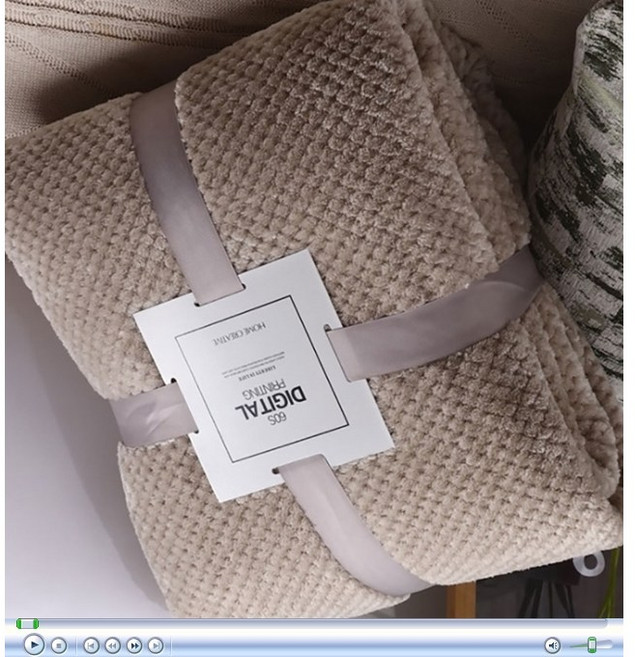 체크 민 무늬 짧은 털 낚시 무릎 담요