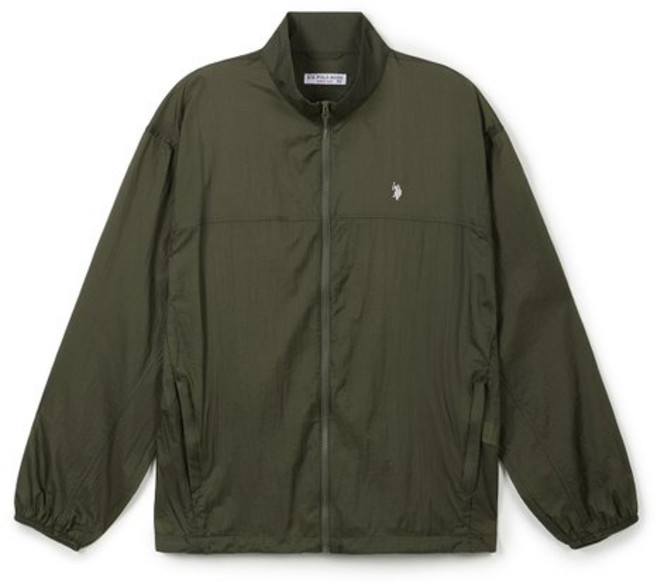 [U.S. POLO ASSN.] 남성 봄 패커블 점퍼_카키