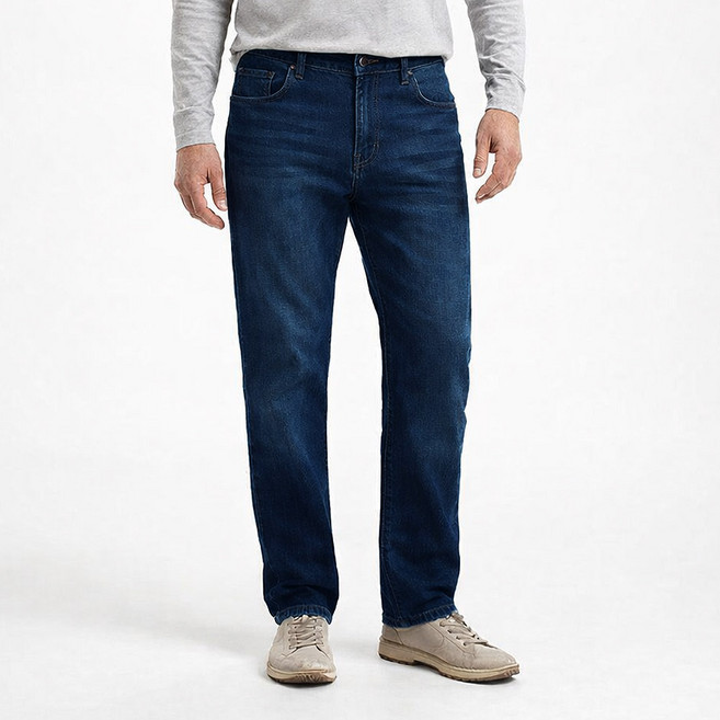 중년 스판 청바지 50대 60대 아빠 캐주얼 고급 면혼방 워싱 생일선물