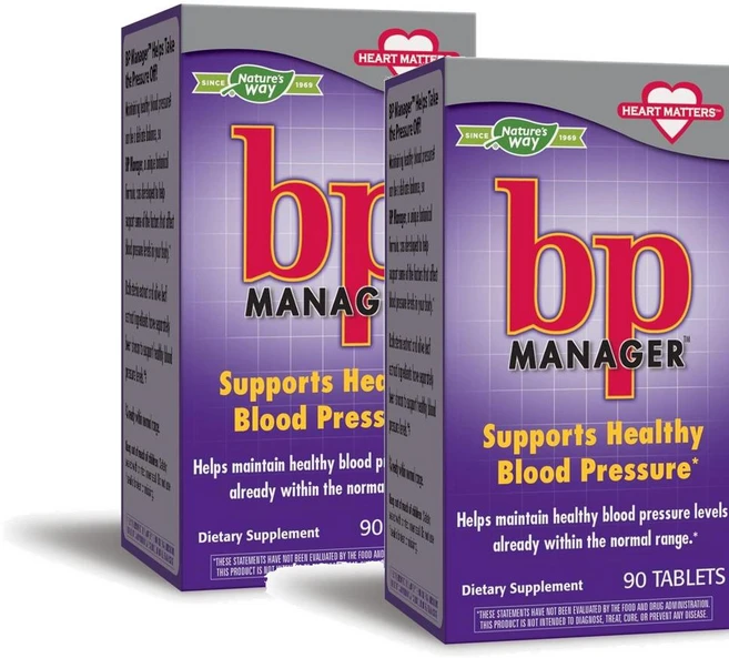 네이처스웨이 블러드 프레셔 매니저 Nature's Way BP Manager, 2개, 90정 - 쿠팡