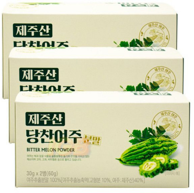 GBMS 제주산 당찬여주 분말 30g X 2병 3통 I, 60g, 3개