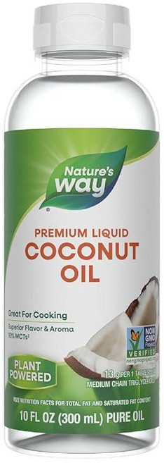 Nature's Way 프리미엄 액체 코코넛 오일 93% MCTs 294.6ml 10액량 온스 263205, Nature's Way 프리미엄 액체 코코넛 오일 93, 1개