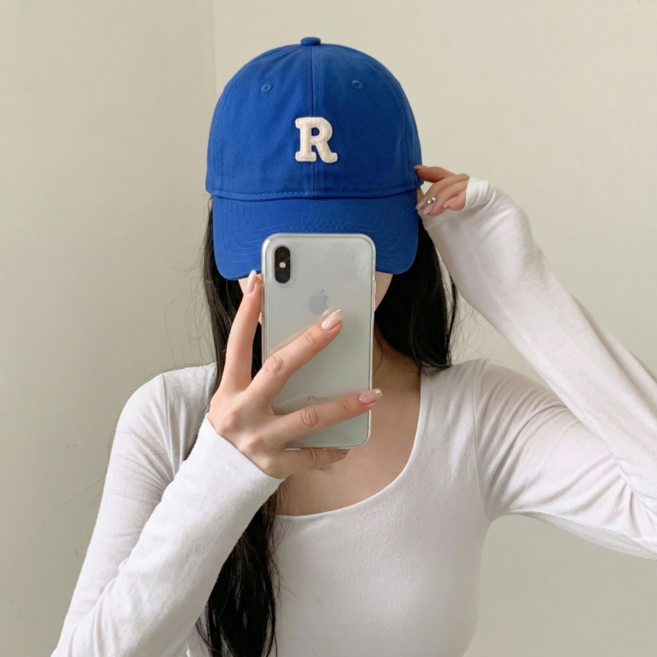 디아쿠아 남녀공용 R로고 볼캡 야구모자