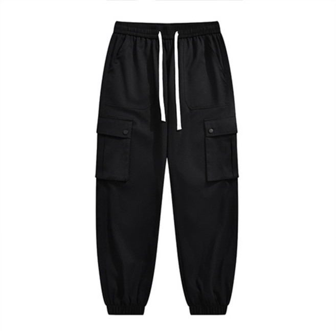 데일로엔 남자 카고 조거팬츠 트레이닝 밴딩 스트링 운동 바지