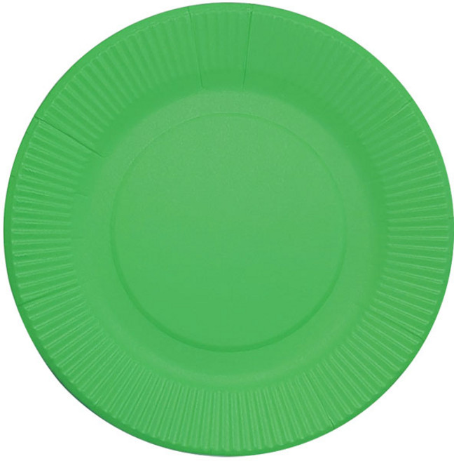 컬러 종이접시 10개입(1세트), 1개, 초록