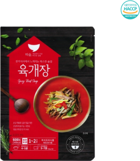육개장(선미 600g)X5/식당용, 600g, 5개