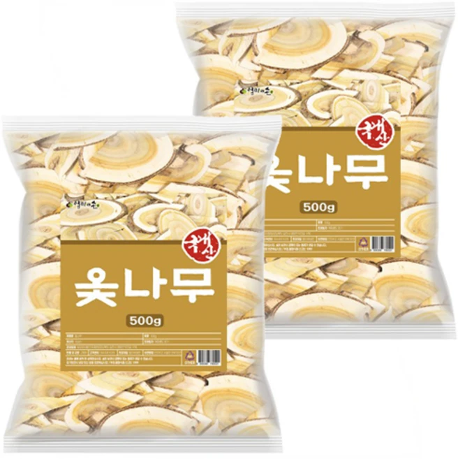 국내산 옻나무 슬라이스 참옻나무, 500g, 2개 - 쿠팡