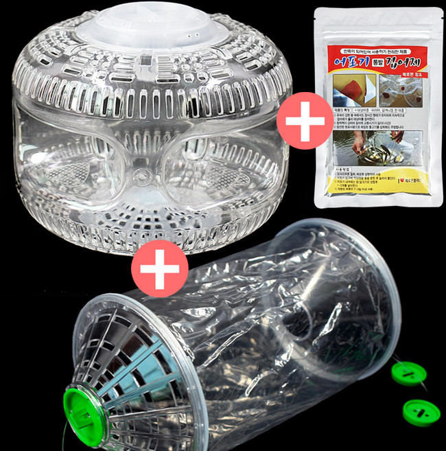 우주선 어포기 + 2구 비닐 어포기 + 집어제 세트