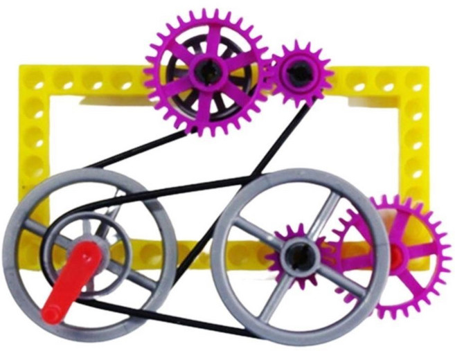 힘점작용점 축바퀴원리 힘전달 기어만들기 운동에너지 초등학교과학 학교기관 실험, 1세트