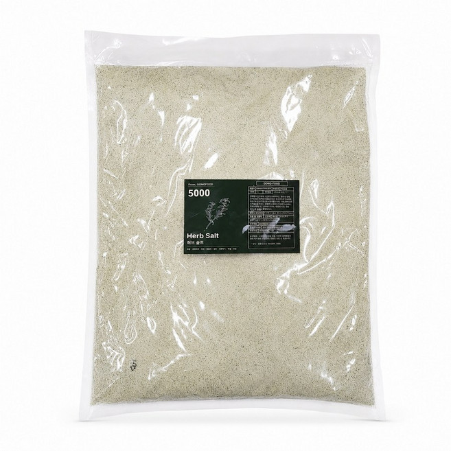 공푸드 허브솔트 국내산 구운소금 허브6가지 마늘 후추 오리지널, 1개, 5kg