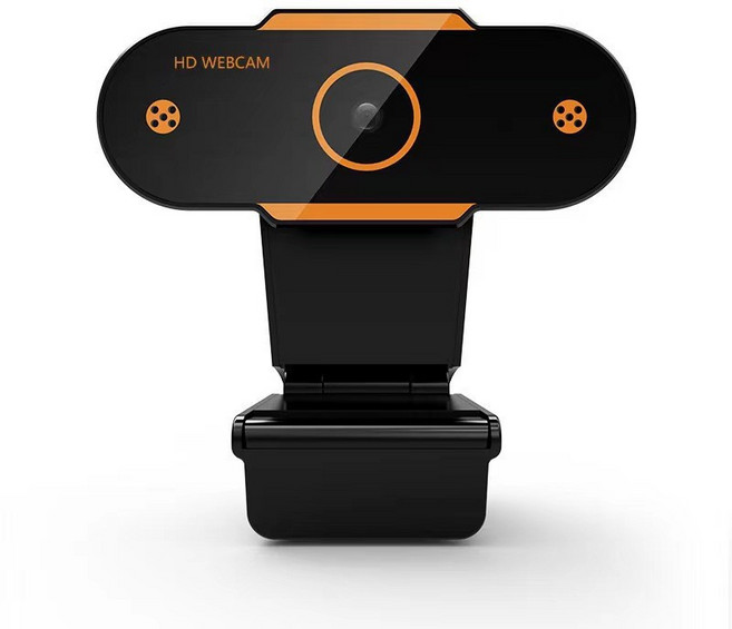 쭌스몰 고화질 웹캠 1080P 내장마이크 컴퓨터 노트북 화상회의 방송용 USB 스트리밍용, 2_A11-1080p 고화질 오렌지 고정 초점, 단일 모델