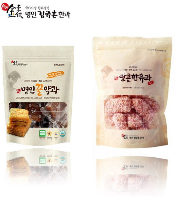 김규흔 한과 명인꿀약과 80g + 달콤한유과레드 120g, 1개