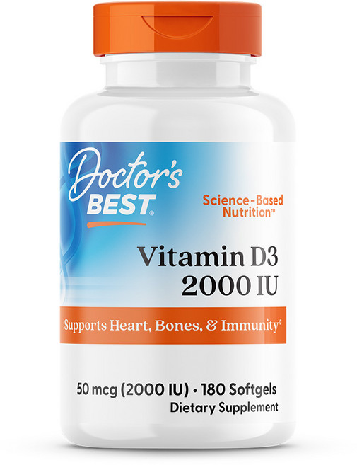 닥터스베스트 비타민 D3 2000IU 베지 소프트젤, 180정, 1개