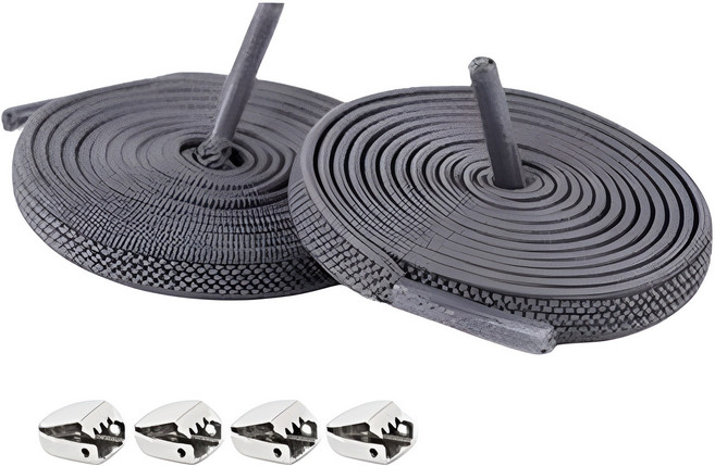 파하크 버클 납작형 클립 신발끈 고정 정리 무매듭 NO매듭 매듭 없는 묶지 않는 잘늘어나는 실리콘 고무 고무줄 운동화끈 15컬러