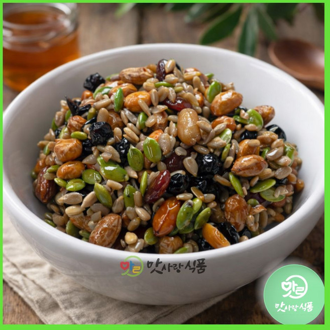 맛사랑식품 [단지]모듬콩조림 2kg 모듬 견과류 콩 땅콩 조림, 1개