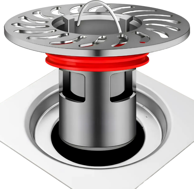 엘케이굿 배수콸콸 악취 해충 차단 튼튼한 황동 배수구 트랩