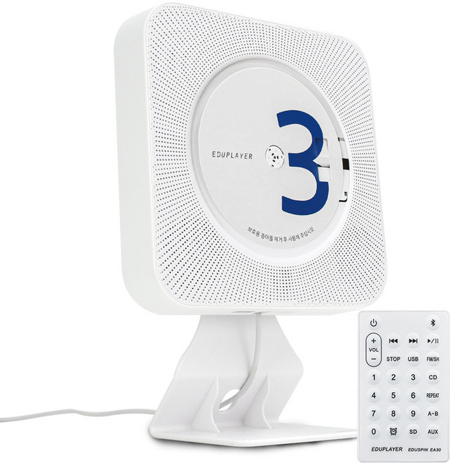 에듀플레이어 벽걸이CD플레이어 EA30프리미엄 패키지, 화이트, EA30 패키지