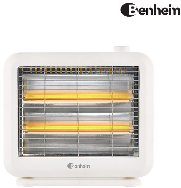 벤하임 모던한 화이트 2단 석영관 히터 BS-800-EHA 강력한 화력으로 따뜻하게
