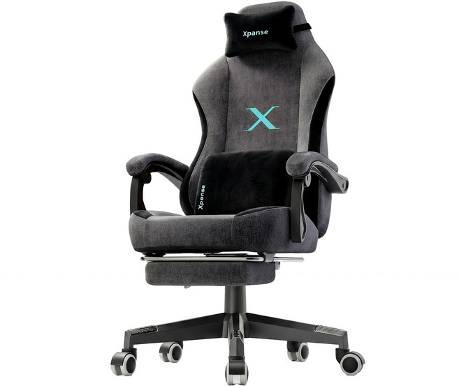 Xpanse X4BL 墨灰色電競椅 人體工學設計 135°可調, X4墨灰