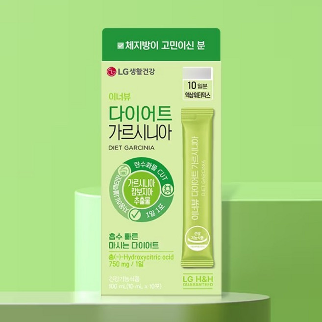 LG생활건강 이너뷰 다이어트 가르시니아 10포, 4개, 10회분