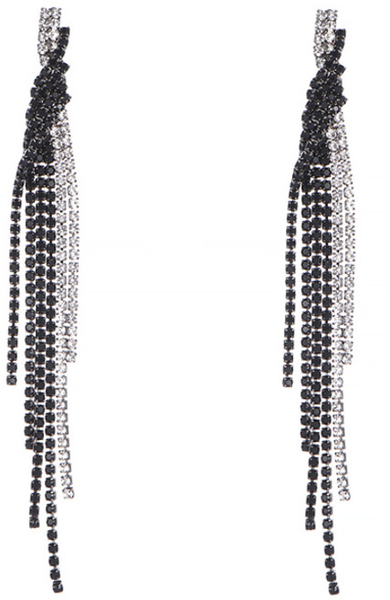 로맨틱펄 블랙꼬임 큐빅귀걸이 롱드롭귀걸이 롱드롭이어링 파티귀걸이 화려한귀걸이 드롭귀걸이 여성귀걸이