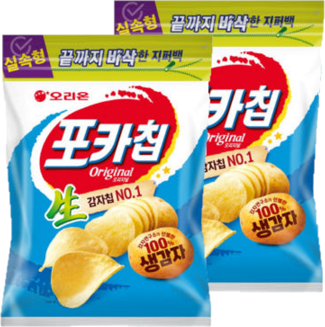 오리온 포카칩 오리지널, 266g, 2개
