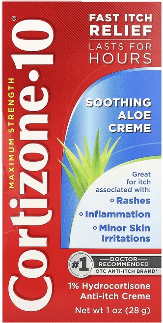 Cortizone 10 맥시멈 스트렝스 수딩 알로에 크림 28g(1oz), Cortizone10맥시멈스트렝스수딩알로에크림28g1o, 28g, 1개 - 쿠팡