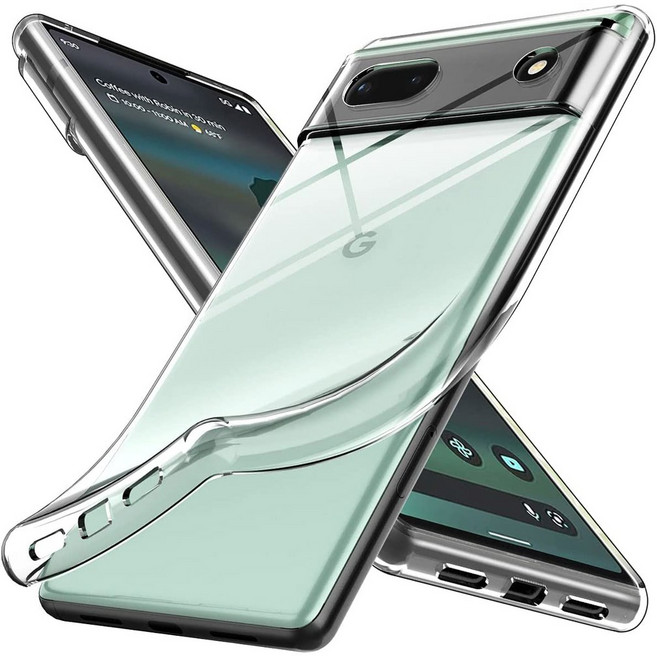 슬림 핏 투명 플라스틱 TPU 보호 실리콘 휴 폰 커버 구글 호환 픽셀 7A 6A 7, 12.For Pixel 7A - 공간, 공간