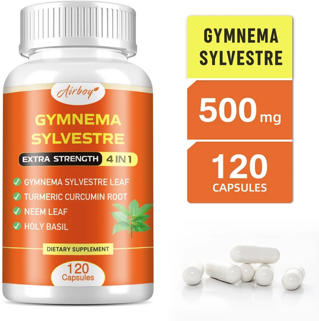 짐네마 실베스트레 - 혈당 조절 체중 감량 - 강황 커큐민 님 함유, 1개, 120정 - 쿠팡