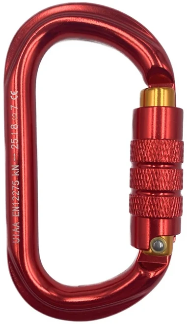 CLIWIZ 25KN 자동 안전 잠금 알루미늄 야외 모양 등산 항공 카라비너 장치