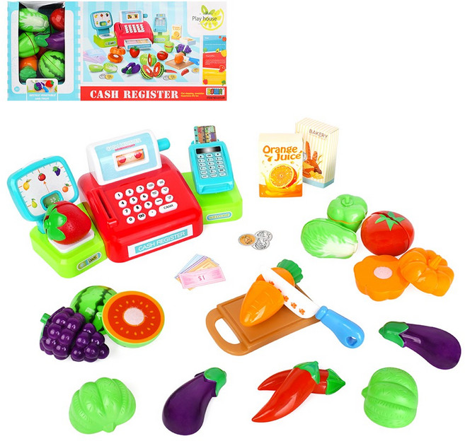 우리동네 마트 계산대놀이, (새상품), 1개