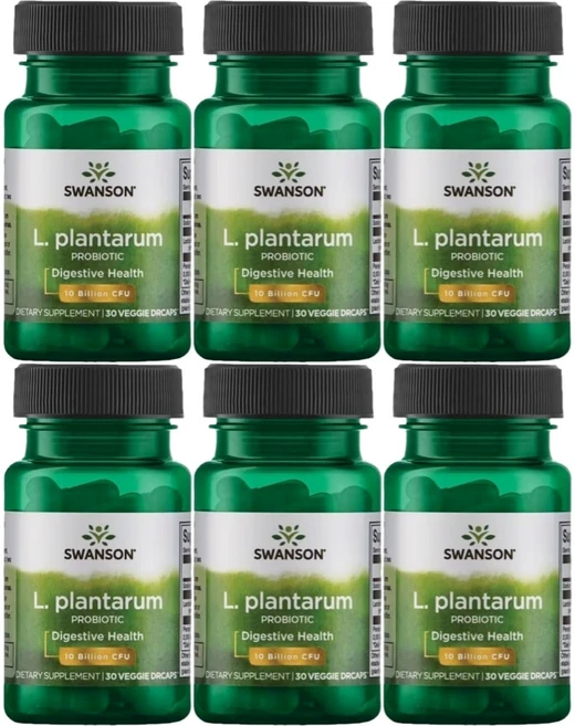 스완슨 엘 플란타룸 프로바이오틱 100억 CFU 유산균, 6개, 30정 - 쿠팡