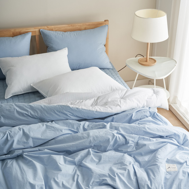 도미아 베개솜 드리는 60수 고밀도 순면 알러지 케어 차렵 이불 세트