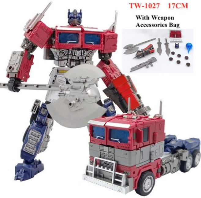 재고 BAIWEI 변신 애니메이션 액션 피규어 장난감 쿨 KO G1 로봇 자동차 모델 쥬게테 소년 선물 SS49 TW, 12) TW-1027 With Weapon