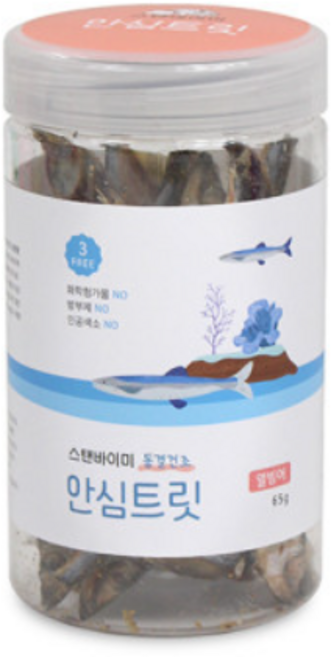스탠바이미 동결건조 안심트릿 열빙어 65g, 1개