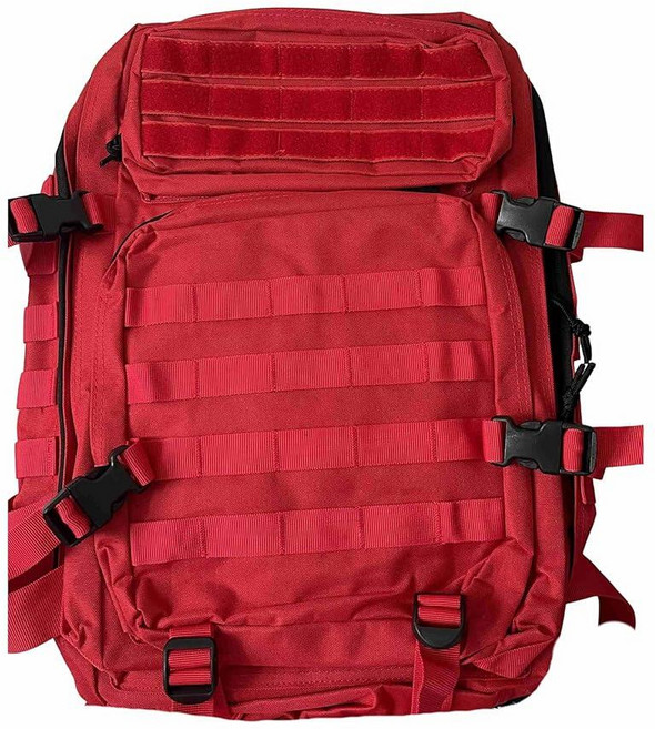 NOVO First Aid Backpack Empty Emergency Bag Waterproof Trauma Kit Storage Pack Large 45L Responde, PVC Patch