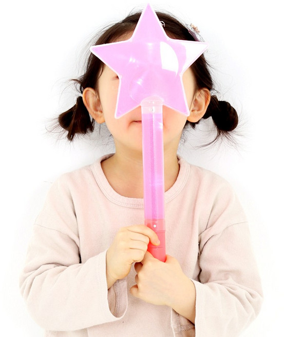 LED별봉(핑크) 콘서트 램프 야광 봉 응원도구, 단품