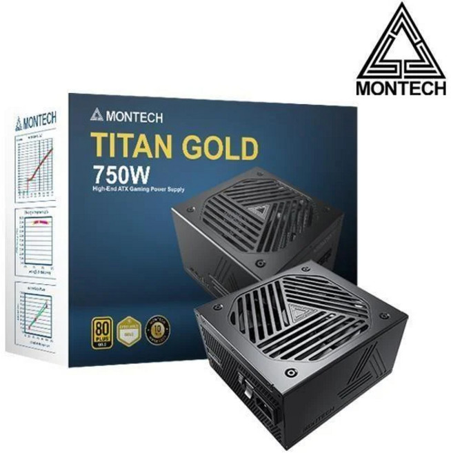 MONTECH TITAN GOLD 750W 80 PLUS 金牌 全模組 ATX3.0 PCIe 5.0 電源供應器