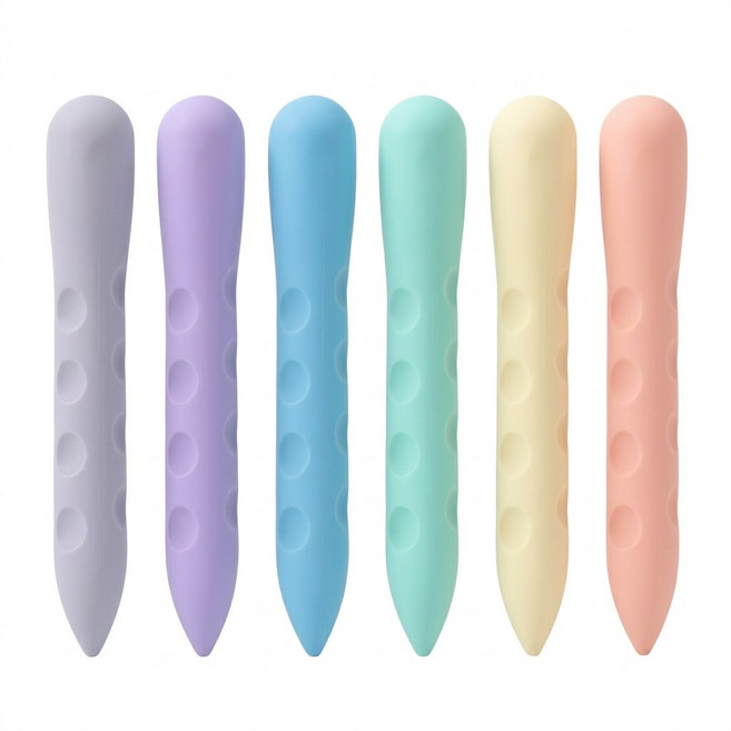 홈베리카 잘지워지는 펜슬형 지우개 막대 지우개, 1세트, 혼합 6종