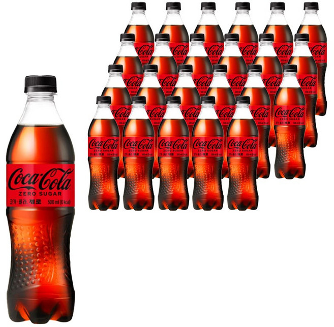 코카콜라 제로, 500ml, 24개