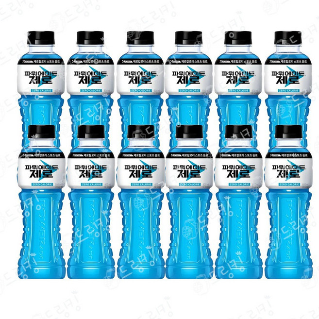 코카콜라음료 파워에이드 제로 600ml, 12개