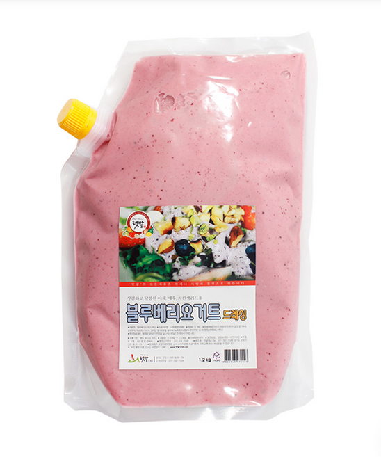 텃밭 블루베리요거트드레싱(아이스포장) 드레싱, 1.2kg, 15개