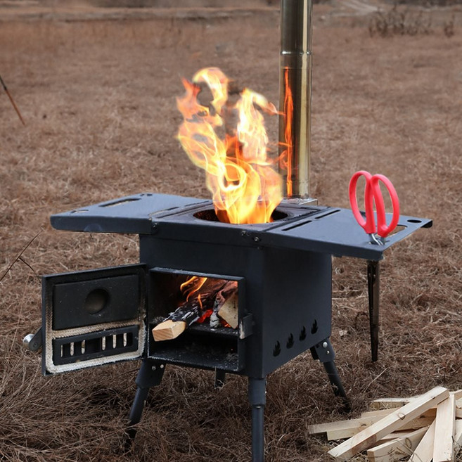 캠핑용 화목난로 야외 장작 화로 우드스토브 난로, 화목난로 대형